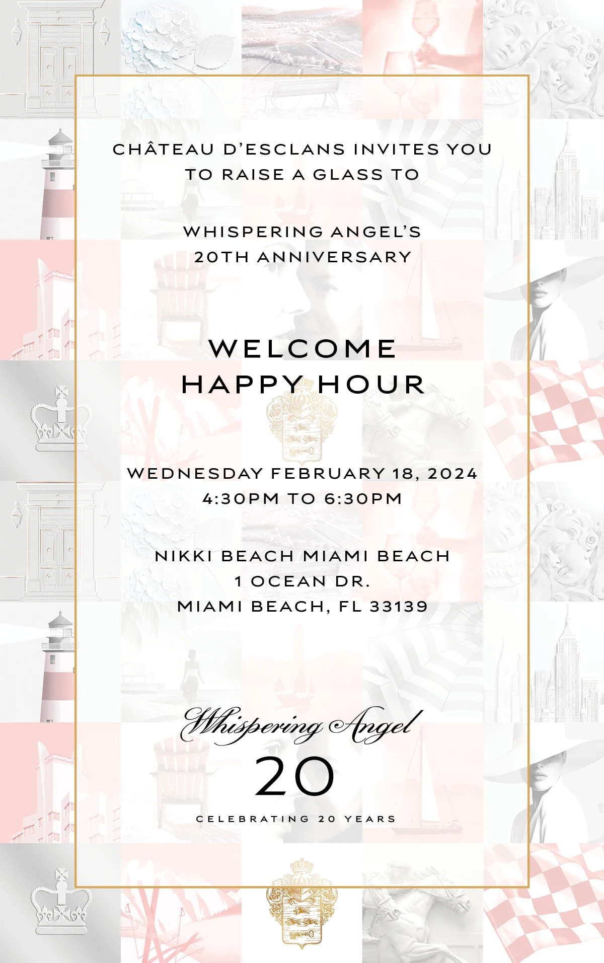 Whispering Angel / Nikki Beach invitation