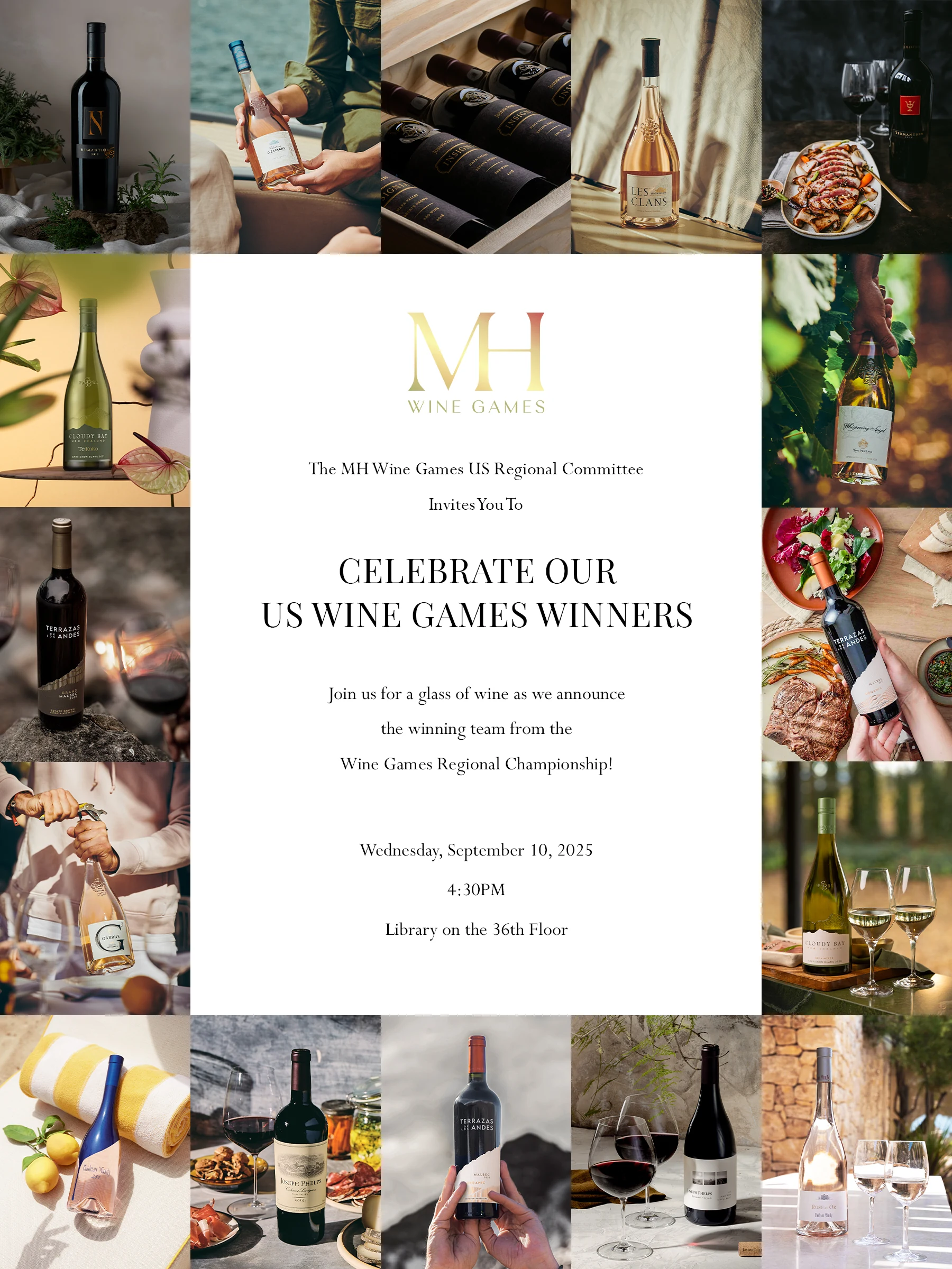 Moët Hennessy Wine Games / Celebration invitation