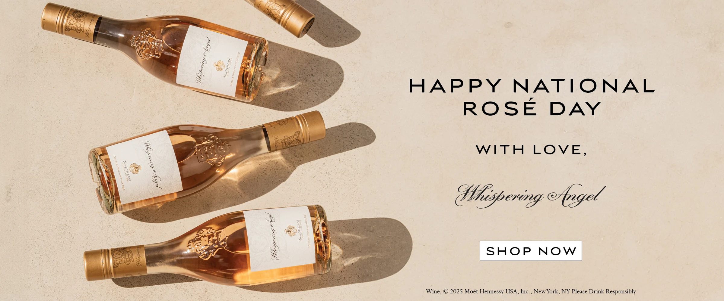 Whispering Angel / National Rosé Day banner