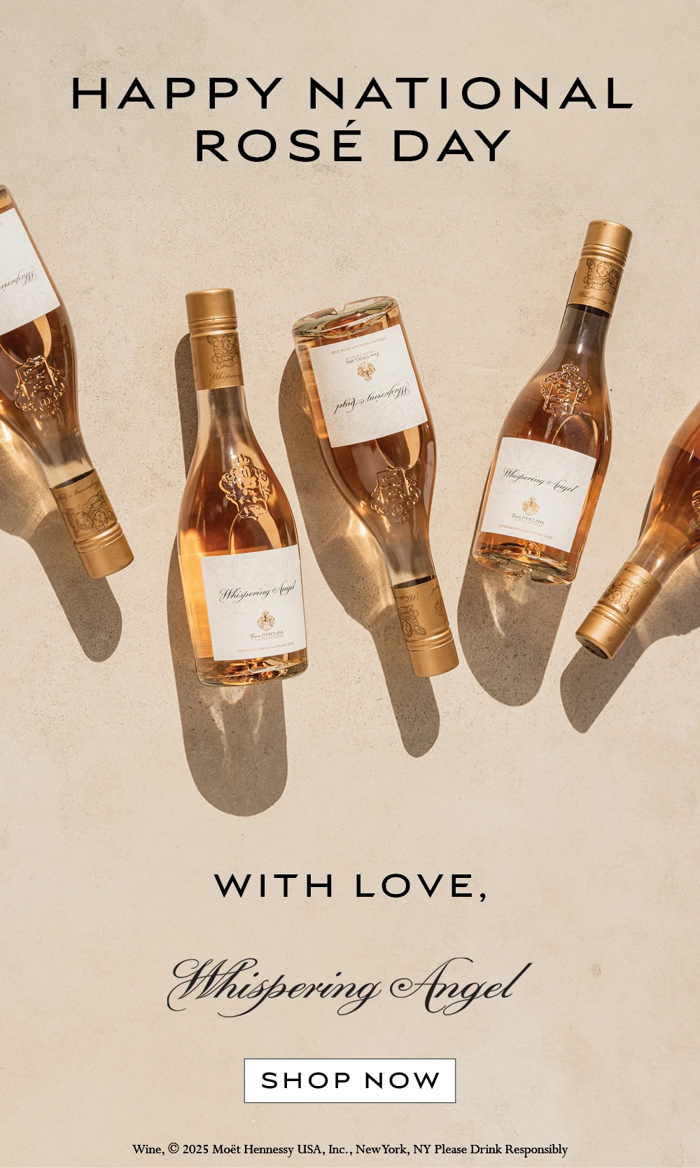 Whispering Angel / National Rosé Day vertical artwork