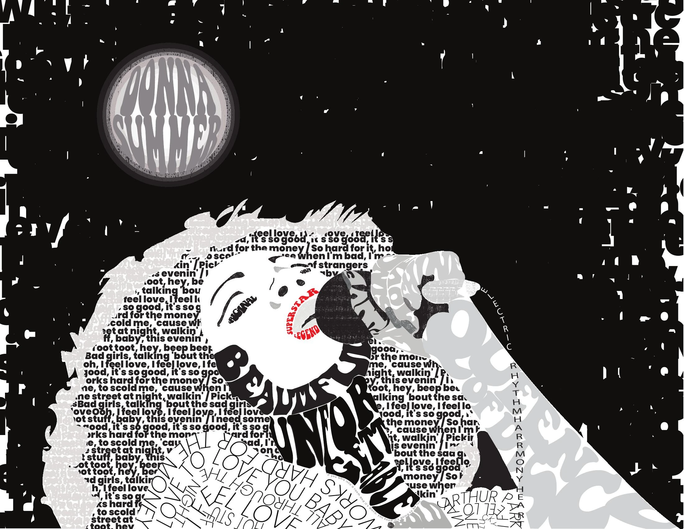 Donna Summer / Typography portrait