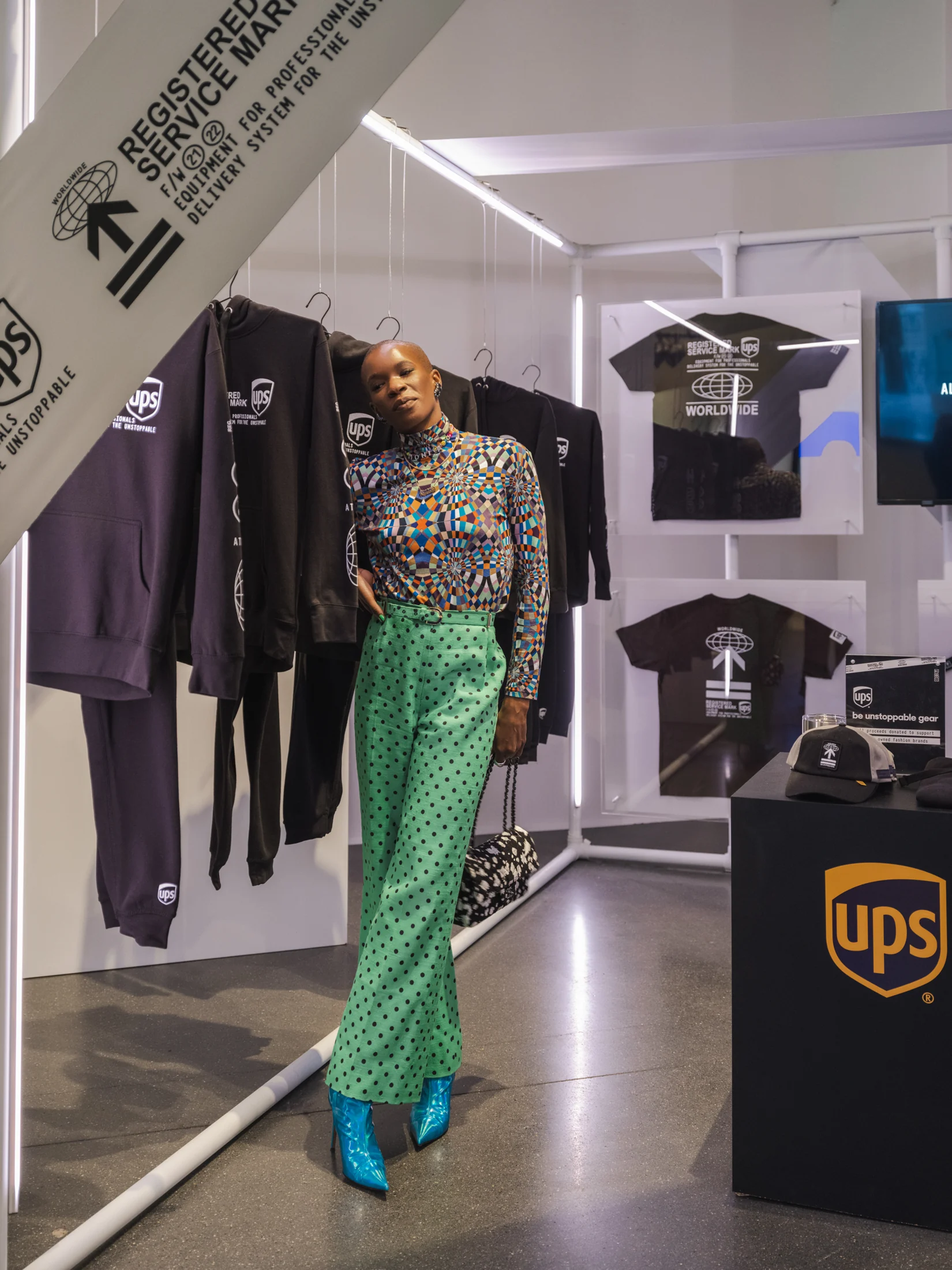 UPS × NYFW / At the campaign installation